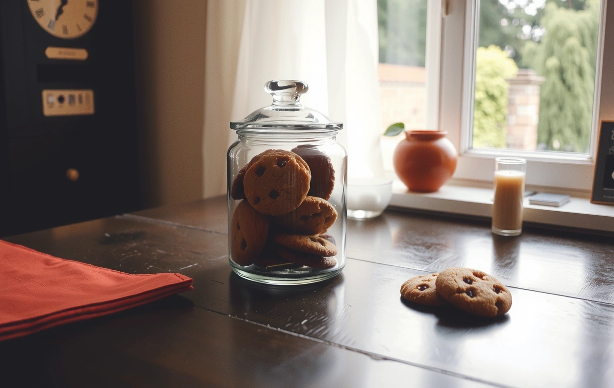 Antique cookie jar representing digital cookies